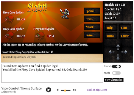 Yipe 5 spider legs quest